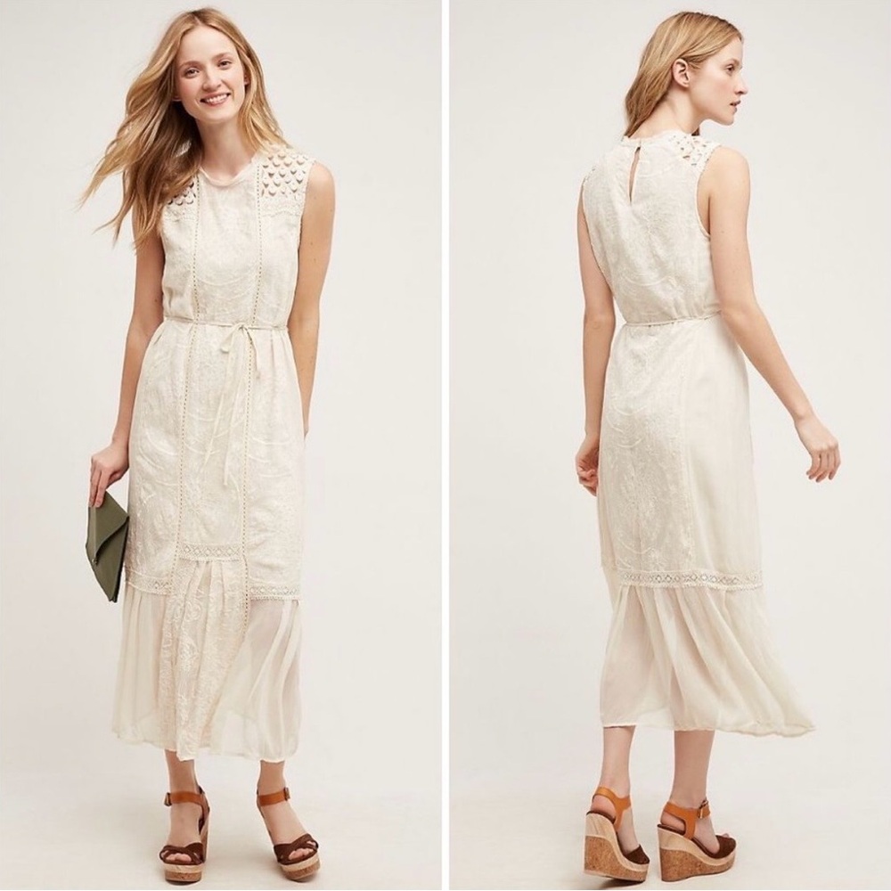 Anthropologie Marguerite Lace Dress by Tiny Size M